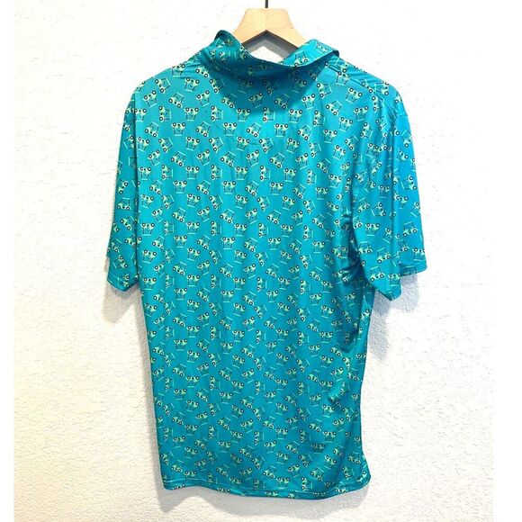 Golf Cart Print Golf Polo Size Medium - Picture 2 of 3